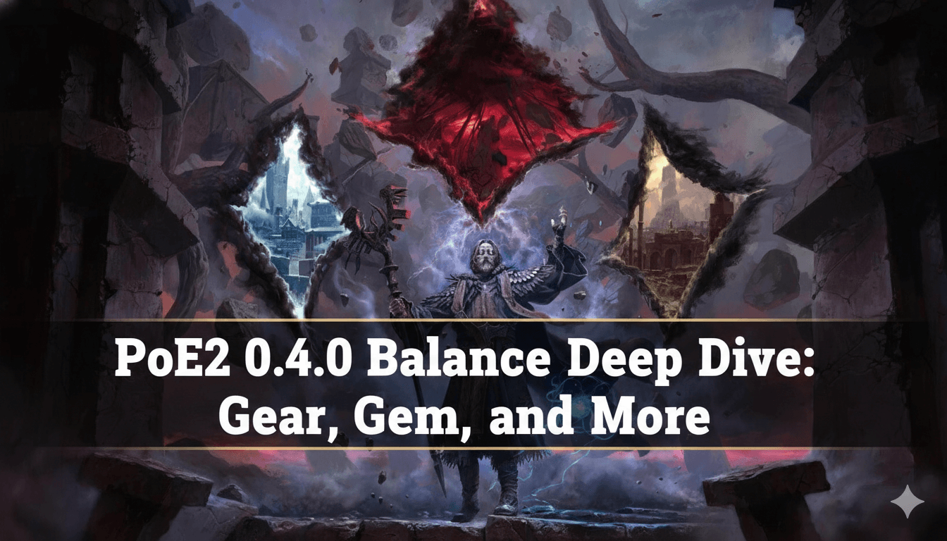 PoE2 0.4.0 Balance Deep Dive in Gear Gem and Everything you Need to Know news banner